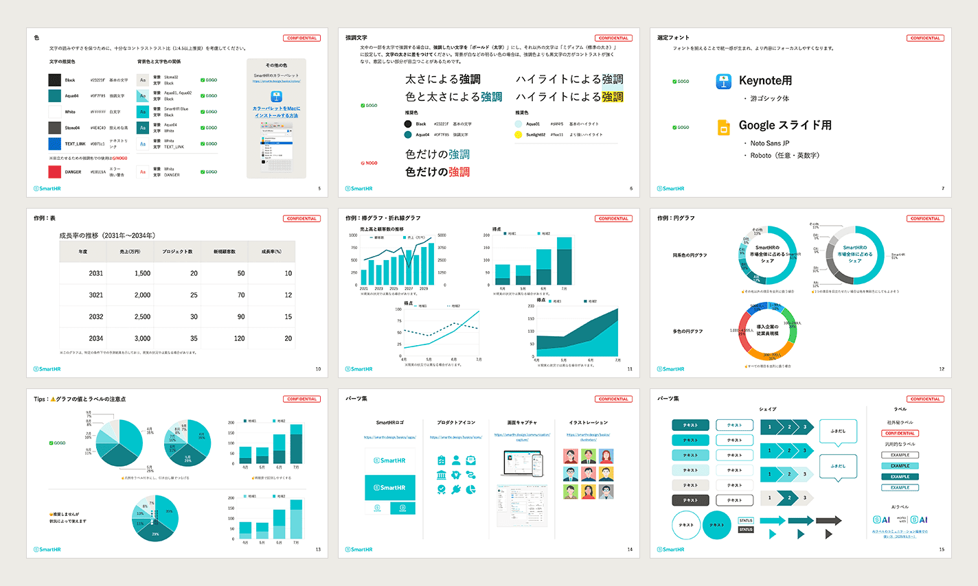 使い方ガイドのスライド